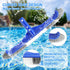 Pool Brush Head, 17.5" Pool Brushes for Cleaning Pool Walls, Curved Ends High-Efficiency Pool Scrub Brush,Premium Nylon Bristles Pool Brush with E...