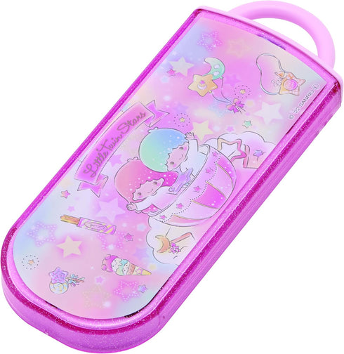 Little Twin Stars Utensil Set - Includes Reusable Fork, Spoon, Chopsticks and Carrying Case - Authentic Japanese Design - Durable, Dishwasher Safe...