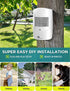 1byone Motion Sensor Alarm 1000 FT Range Extra Loud Chimes Home Security Alarm System with 1 Weatherproof Infrared Sensor Protect Indoor/Outdoor P...