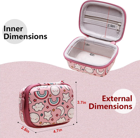 LTGEM Kids Camera Case for Seckton/Desuccus/PROGRACE/Rindol/GKTZ/Dylanto/OZMI/NINE CUBE Kids Camera Toys.Kids Digital Camera Carrying Storage Box ...
