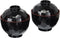 JapanBargain 1904x2, Set of 2 Miso Soup Bowl with Lid Japanese Rice Bowl Traditional Plastic Lacquered Black and Red Bowl Made in Japan...