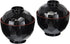 JapanBargain 1904x2, Set of 2 Miso Soup Bowl with Lid Japanese Rice Bowl Traditional Plastic Lacquered Black and Red Bowl Made in Japan...