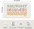 Beach Door Mat - Summer Beach Door Mats Outdoor Entrance, Coastal Doormat, Nautical Door Mat, Beach Bathroom Rugs, Salt Water Sea Shells Sunshine ...