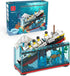 Titanic Sink and Break in Half Toy Building Blocks, Titanic Cruise Ship Model Toy, Titanic Model Ship Kit, Boat Bricks Kit 247 PCs...