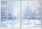 Funnytree Winter Landscape Window Photography Backdrop Christmas Snow Trees Scenery Background Baby Kids Party Decorations Portrait Cake Table Ban...