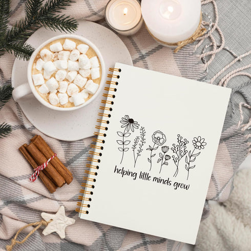 Helping Little Minds Grow Notebook,Inspirational Teacher Gifts,Office Notebook Journal for Work Office School,Appreciation Gift for Teacher,Thank ...