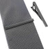 Roctee 2pcs Black Tie Bar Clip 2.4 Inch, Men’s Tie Tacks Pins Tie Clips Necktie Bar Pinch Clip Set for Regular Normal Size Ties for Men Tie Set Ac...