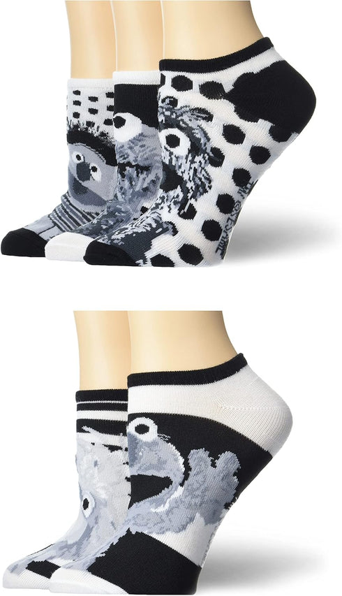 Sesame Street Women's 5 Pack No Show Ankle Socks...