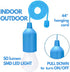 Enchanting Playhouse or Treehouse Adventure: 4-Pack Battery-Operated Kids' Hanging Lights with Safe Touch and Easy Pull Chain...