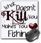 3dRose What Doesn't Kill You Fishing Mouse Pad (mp_185989_1)...