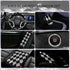 11 Pcs Bling Car Accessories Set for Women,Bling Steering Wheel Cover Universal Fit 15 Inch,Rhinestone Center Console Cover,Sparkling Seat Belt Sh...