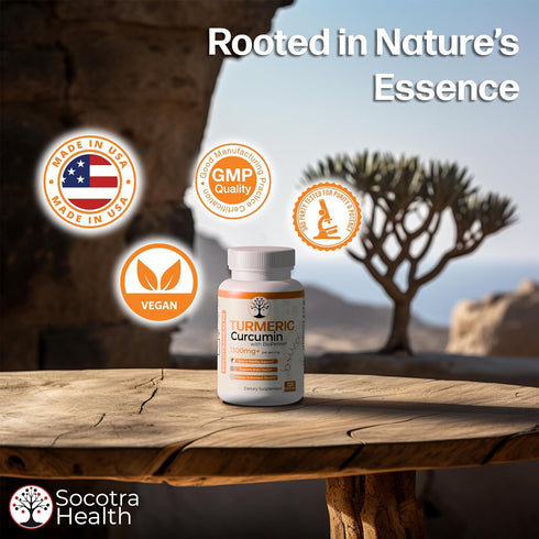 Turmeric Curcumin Supplement with 95% Standardized Curcuminoids and Black Pepper Extract - Mobility and Joint Support - Antioxidant Benefits - 120...