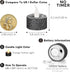 FURORA LIGHTING Black Glitter LED Tealight Candles Pack of 12, Flameless Flickering Tealight Candles for Home Décor, 1.5’’(W) x 1.65’’(H), Battery...