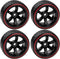 Hard Plastic Wheel Rims & Plastic Tires 12mm Hex Compatible with Traxxas HSP Tamiya Kyosho Himoto 1/10 RC Drift Car (Style 2)...