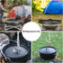 Stanbroil 8" Stainless Steel Folding Dutch Oven Lid Stand for Campfire Cooking, 4-in-1 Folding Pot Stand Camp Dutch Oven Tool...