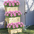 TOCHGREEN Artificial Fake Flowers Purple Pink Geranium Silk Flowers Outdoor UV Resistant Plant Bush 2 Bundles Faux Flowers Geraniums for Outdoors ...