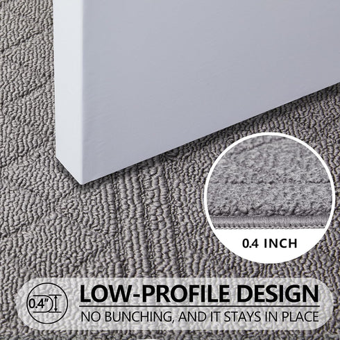 REFETONE Indoor Door Mat, 16x24, Non-Slip Absorbent Resist Dirt Door Rug, Machine Washable Low-Profile Inside Floor Mat Doormats for Entryway, Gre...