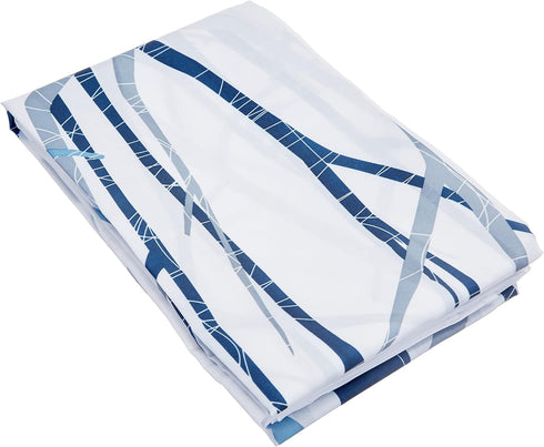 Forest Fabric Shower Curtain for Master, Guest, Kids', College Dorm Bathroom, 72" x 72", Blue and Gray...
