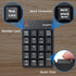 MOFII Bluetooth 5.1 Number Pad Wireless Numeric Keypad Silent 19 Keys USB Keypads, Portable Financial Accounting Numpad 10 Key for Laptop/Notebook...
