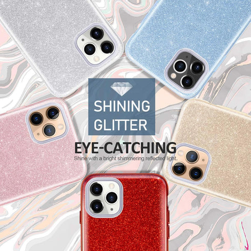 MATEPROX Compatible with iPhone 11 Pro case,Bling Sparkle Cute Girls Women Protective Case for iPhone 11 Pro 5.8 inch(Silver)...