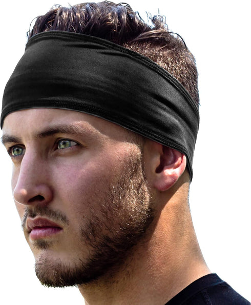 E Tronic Edge Running Headbands for Men, Women, Boys and Girls, Sports Sweatbands for Basketball, Yoga, Exercise, Workout, Quick Drying and Non-Sl...