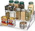 mDesign Plastic Kitchen 3-Tier Spice Rack Holder, Storage Organizer for Cabinet, Counter, Pantry, Shelf, Hold Spices, Seasoning, Jars, Canned Food...