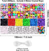 2080PCS letter Clay Beads for Bracelets keychain making kit, letter bedas Fruit Flower Clay Beads Charms Kit with Accessories DIY Crafts for women...