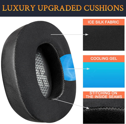 SOULWIT Cooling Gel Replacement Ear Pads for JBL E65 (E65BT E65BTNC)/Live 650 (650NC 650BTNC)/Live 660 (660NC 660BTNC)/Duet NC Over-Ear Headphones...