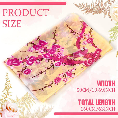 Sureio 6 Pcs Scarves for Women Lightweight Summer Floral Print Pattern Scarf for Women Dressy Long Thin Scarf Shawl(Elegant Style)...