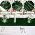 ANECO 4 Pack Satin Table Runner 12 x 108Inch Long Bright Silk and Smooth Fabric Party Table Runner for Wedding Banquet Party Decoration- Forest Gr...