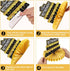 10Pcs Happy Retirement Decorations Table Honeycomb Centerpieces Party Supplies, Black Gold Retirement Adventure Awaits Table Centerpieces for Wome...