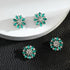 4Pcs Rhinestone Buttons, Crystal Applique Embellishments in Clothes DIY Jewelry Decoration for Crafts Wedding Party Bouquet Sew on Clothing Button...