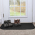 Ritz Solid Accent Rug: 18" x 30" Stain Resistant Kitchen or Living Room Floor Mat, Latex Backing, Machine Washable, Black...