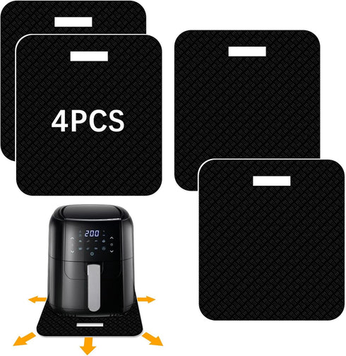 4 PCS Heat Resistant Mat with Sliding Function for Air Fryer Mat,12 * 14in Countertop Protector Mat Coffee Maker Mat and Oven,Suitable for most ki...