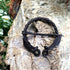 Hand-Forged Brooch Medieval Design Twisted O Shape Leaf Design | Brooch With Clock Pin Unisex For Cloak Shawl And Scarf...