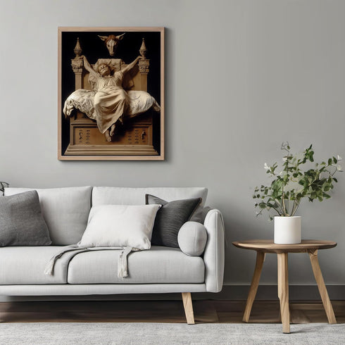Posterizer 1 pcs-eerie spooky hunting scary scene-for horror movie fans 4-Gothic Art Gift for Art Lovers Living Room Bedroom Decor- unframed wall ...
