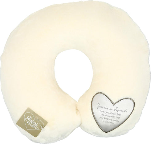Pavilion Gift Company Special-12 Royal Plush Neck Pillow, 12", Cream...