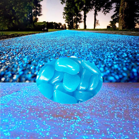 Glow in The Dark Rocks, 200PCS Fairy Garden Decorations Stones, Outdoor Decor for Patio Stepping Stone Kit, Pebbles for Plants/Yard/Backyard/Fish ...