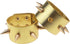 Coolcoco Gold Metal Spike Cuffs Leather Bracelet for Women Girl Cosplay (2 Pieces/Set)...