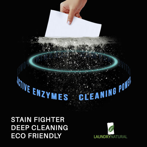 Luxury Laundry Detergent Sheets - 102 loads, Eliminate Odors & Sweat, Enzyme Stain Remover, Hypoallergenic...