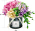 Artificial Rose Flower Bouquet Set, Hydrangea Hand Bouquet and vase, Ins Style Artificial Flower Set?Purple?...