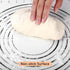 Silicone Pastry Mat, Baking Mat for Rolling Out Dough, 20''(W)28''(L), Dough Mat for Rolling, Black Fondant Mat...