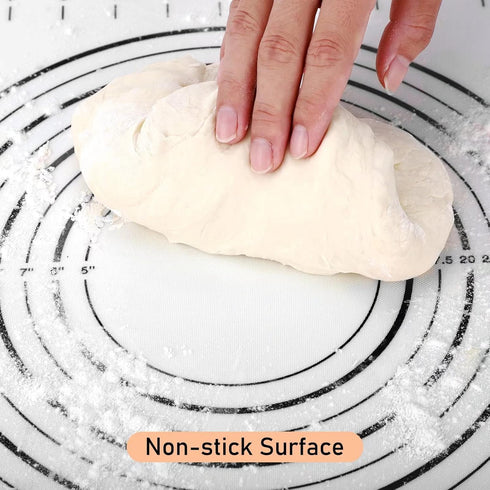 Silicone Baking Mat Extra Large, Pastry Mat with Measurement, Kitchen Counter Mat for Pie Crust, Pizza and Cookies - BPA Free Oven Liner/Kneading ...