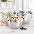 Oggi 3-Quart Two-Tone Stainless Steel Mixing Bowl, Great for Mixing, Making Dough, Dressing Salads, Mixing Eggs, Washing Vegetables...