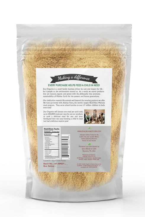 Jiva Organics Organic Pure Amla Berry Powder, 7 Ounce - Food Grade & Non-GMO - for Cooking & Beauty Care...