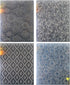Kwan Crafts 4 pcs Different Style Christmas Snowflake Leaves Circle Plastic Embossing Folders for Card Making Scrapbooking and Other Paper Crafts...