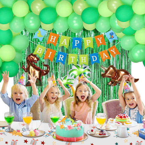 2 Pack Dinosaur Graduation Tablecloths, Dinosaur Table Cover for Birthday, Dino Themed Party Decorations Supplies Kindergarten Preschool Grad, Par...