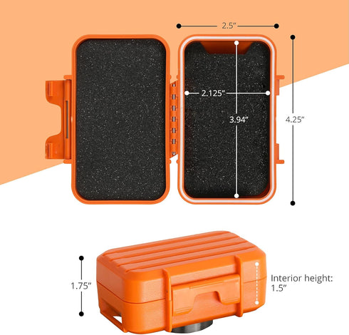 Trackmategps Heavy-Duty Waterproof/Weatherproof Magnetic Stash Case for GPS Tracker - Highly Durable Protective Case Rust-Proof Magnet...