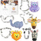 Foose Cookie Cutters 5 Piece Jungle Animal Faces Circus Elephant, Giraffe, Hippo, Lion, Zebra, USA...