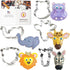Foose Cookie Cutters 5 Piece Jungle Animal Faces Circus Elephant, Giraffe, Hippo, Lion, Zebra, USA...